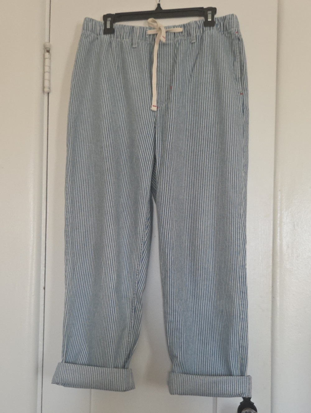 Unisex Carpenter Jean Deadstock Railroad Stripe Denim Made in USA 100% Cotton